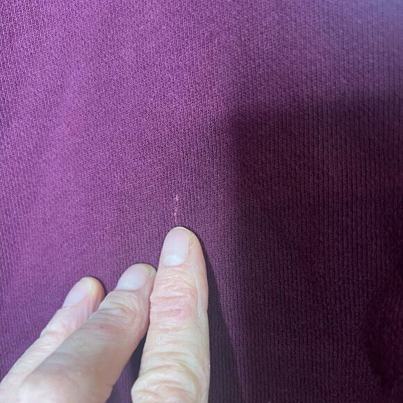 Adidas Burgundy Tunic Length Pullover Sweatshirt - Picture 3 of 9